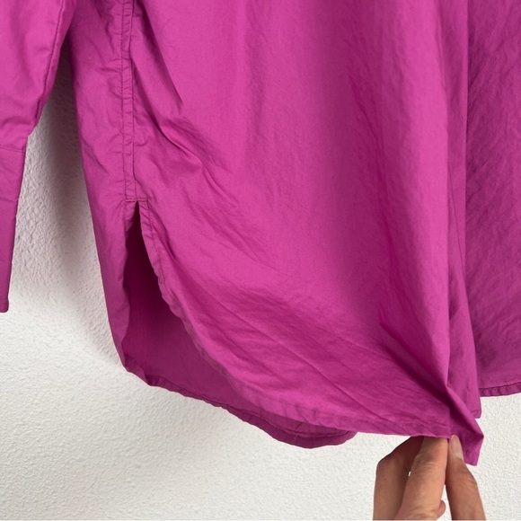 Banana Republic Women’s Button Down Up Shirt Blouse Magenta Medium - Picture 3 of 7